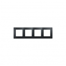 Рамка Legrand ETIKA 672584 4мест. антрацит