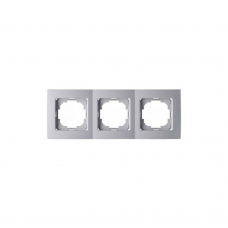 Рамка TOURAN/THOR 24130093 3мест. серебро