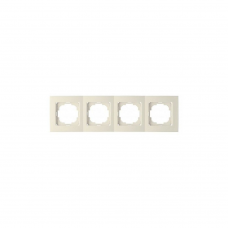 Рамка TOURAN/THOR 24120094 4мест. крем