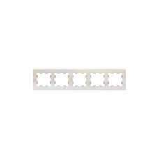 Рамка SE ATLAS Design ATN000405 5мест. жемчуг