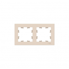 Рамка SE ATLAS Design ATN000202 2мест. беж.