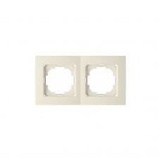 Рамка TOURAN/THOR 24120092 2мест. крем