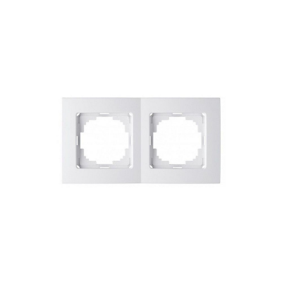 Рамка TOURAN/THOR 24110092 2мест. белый