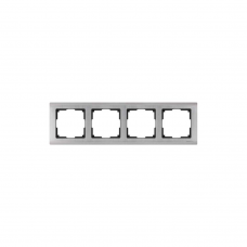 Рамка WERKEL Metallic 4мест. никель