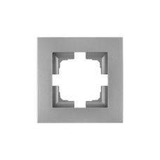 Рамка Bylectrica Новый СТИЛЬ 551 1мест. серебро