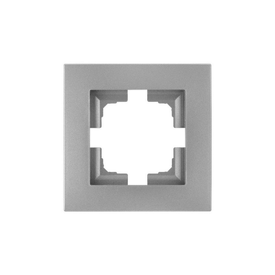 Рамка Bylectrica Новый СТИЛЬ 551 1мест. серебро