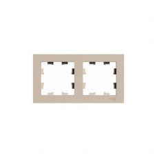 Рамка SE ATLAS Design ATN001202 2мест. песочный