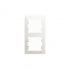 Рамка вертикальная SE GLOSSA GSL000606 2мест. перламутр