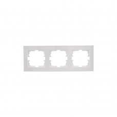 Рамка Lezard VESNA 3мест. белый