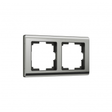 Рамка WERKEL Metallic 2мест. никель