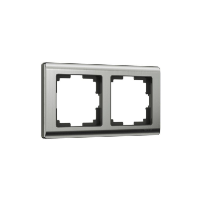 Рамка WERKEL Metallic 2мест. никель