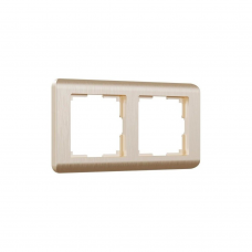 Рамка WERKEL Stream 2мест. шампань