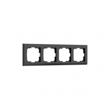Рамка WERKEL Stark 4мест. черный
