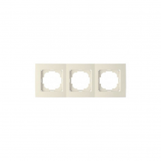 Рамка TOURAN/THOR 24120093 3мест. крем