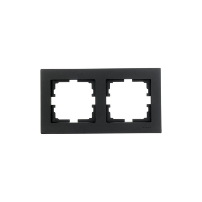 Рамка Lezard VESNA 2мест. черный