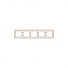 Рамка SE ATLAS Design ATN000205 5мест. беж.