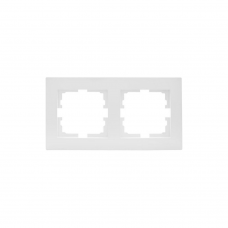 Рамка Lezard VESNA 2мест. белый