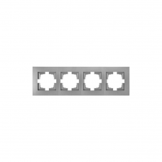 Рамка Bylectrica Новый СТИЛЬ 554 4мест. серебро