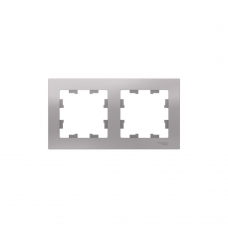 Рамка SE ATLAS Design ATN000302 2мест. алюмин.