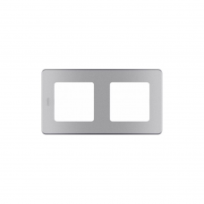 Рамка Legrand INSPIRIA 673942 2мест. алюмин.