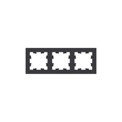 Рамка SE ATLAS Design ATN001003 3мест. карбон