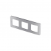 Рамка Legrand INSPIRIA 673952 3мест. алюмин.