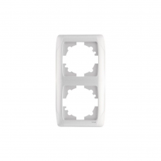 Рамка вертикальная Viko CARMEN 90571002 2мест. белый