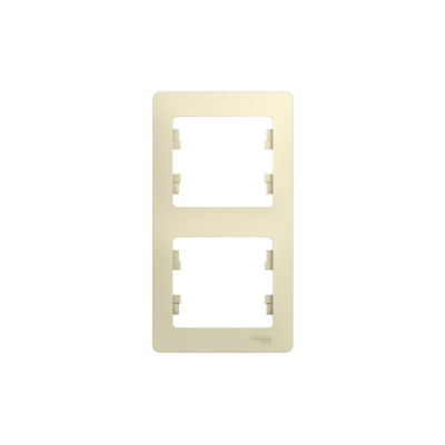 Рамка вертикальная SE GLOSSA GSL000206 2мест. беж.