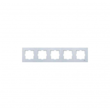 Рамка Viko NOVELLA 92190605 5мест. серебро