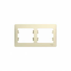 Рамка SE GLOSSA GSL000202 2мест. беж.