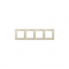 Рамка Legrand ETIKA 672514 4мест. сл.кость