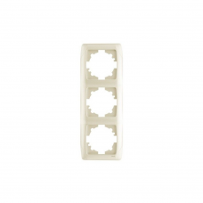 Рамка вертикальная Viko CARMEN 90572003 3мест. крем