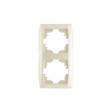 Рамка вертикальная Viko CARMEN 90572002 2мест. крем