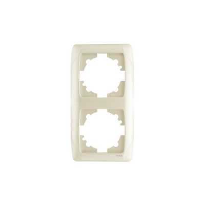 Рамка вертикальная Viko CARMEN 90572002 2мест. крем