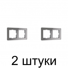 Рамка WERKEL Acrylic 2мест. графит -2шт