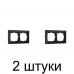 Рамка WERKEL Favorit 2мест. черный -2шт