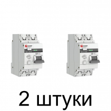 Дифавтомат EKF Proxima АД-32 1P+N 25А/30мА -2шт