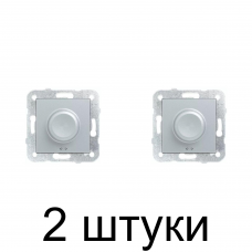 Светорегулятор Viko NOVELLA 92105020 серебро -2шт