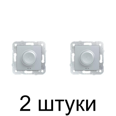 Светорегулятор Viko NOVELLA 92105020 серебро -2шт