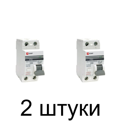 Устройство защ.отключения EKF Proxima 2П 40А/30мА эл.-мех. -2шт