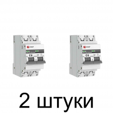 Выключатель автоматический EKF Proxima 2П 6А -2шт