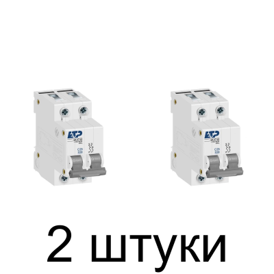 Выключатель автоматический ETP 2П 25А -2шт