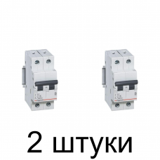 Выключатель автоматический LEGRAND RX3 2П 63A -2шт