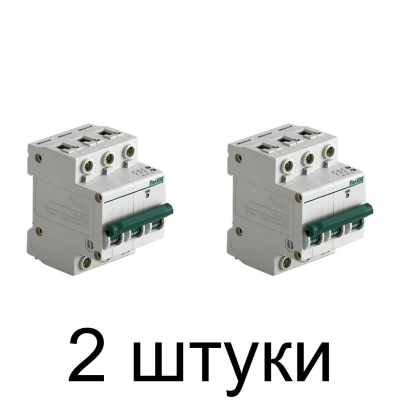 Выключатель автоматический DEKraft 3П 32А -2шт