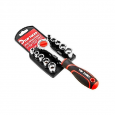 Набор ключей торцевых с трещоткой TOP TOOLS 38D147 1/4