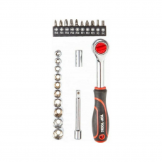 Набор ключей торцевых с трещоткой TOP TOOLS 38D505 1/4