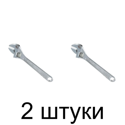 Ключ разводной TOP TOOLS 35D112 0-24мм, 200мм -2шт