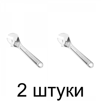 Ключ разводной TOP TOOLS 35D111 0-20мм, 150мм -2шт