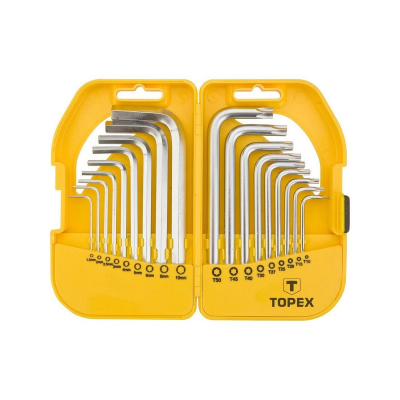 Набор ключей 6-гр.+Torx TOPEX 35D952 18шт/уп.