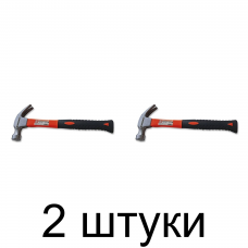 Молоток-гвоздодер BAUWELT фиб.ручка 0,5кг -2шт